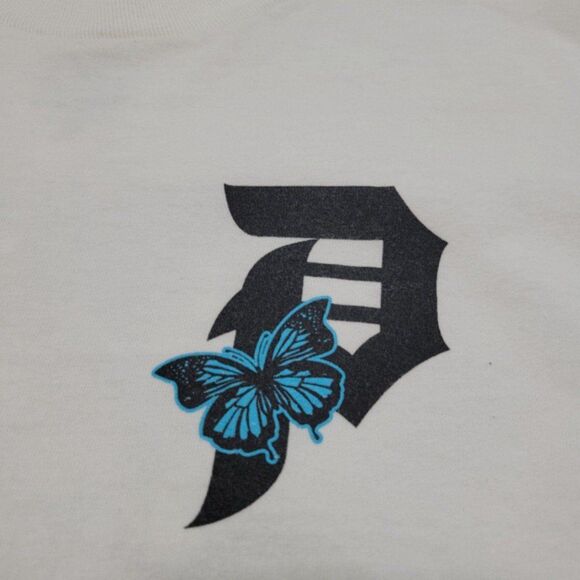 Primitive Skateboarding Shirt Size Small Long Sleeve T-Shirt Butterflies Graphic - Picture 4 of 8